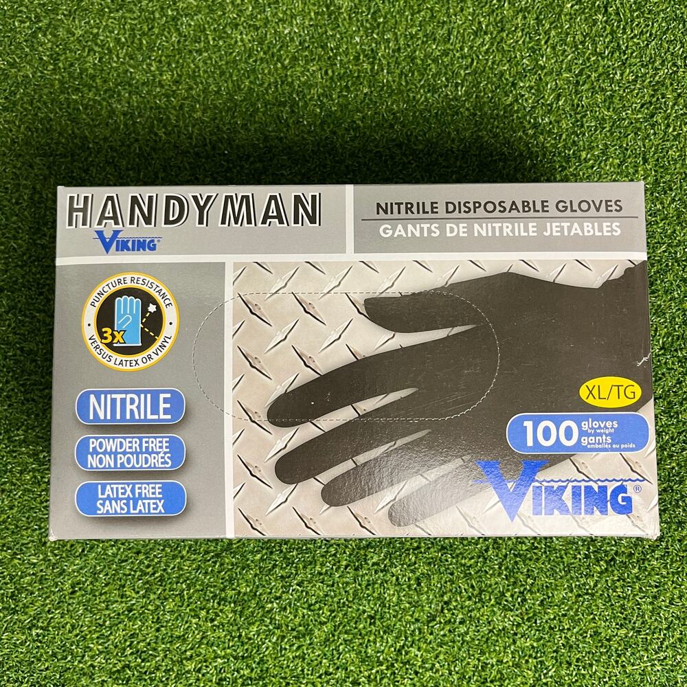 Viking Handyman Nitrile Disposable Gloves Latex Free XL